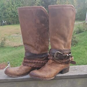 Freebird by Steven Knox Distressed Leather Boots – Women’s Size 10